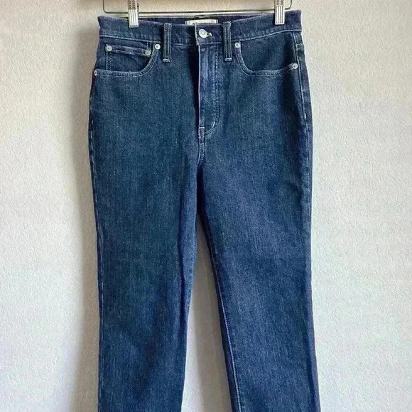 Madewell Slim Demi-Boot Jeans Women's Size 27 Medium Wash High-Rise Style #MB917 - Picture 6 of 14